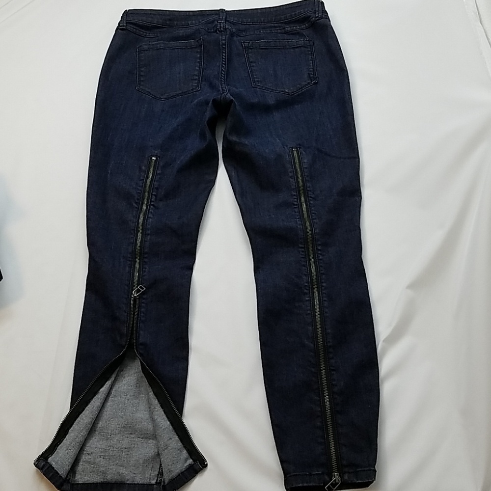 Bebe Womens Skinny Jeans Zip Up Legs